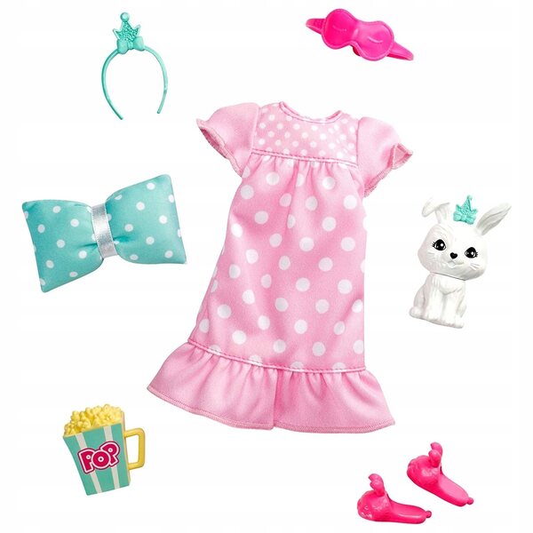 Barbie Prinzessin Abenteuer mit Hase – Set aus Kleidung und Accessoires für Kinder ab 3 Jahren