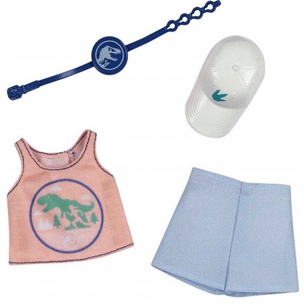 Barbie Jurassic World Kleidung mit Zubehör – 4-teiliges Set