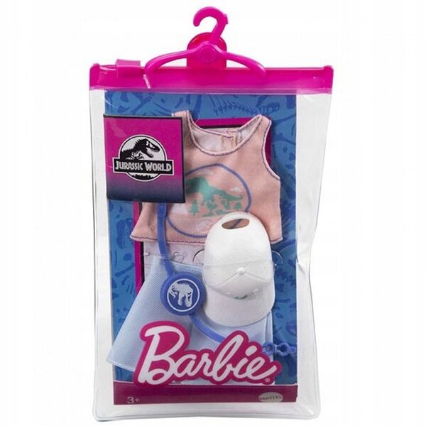 Barbie Jurassic World Kleidung mit Zubehör – 4-teiliges Set