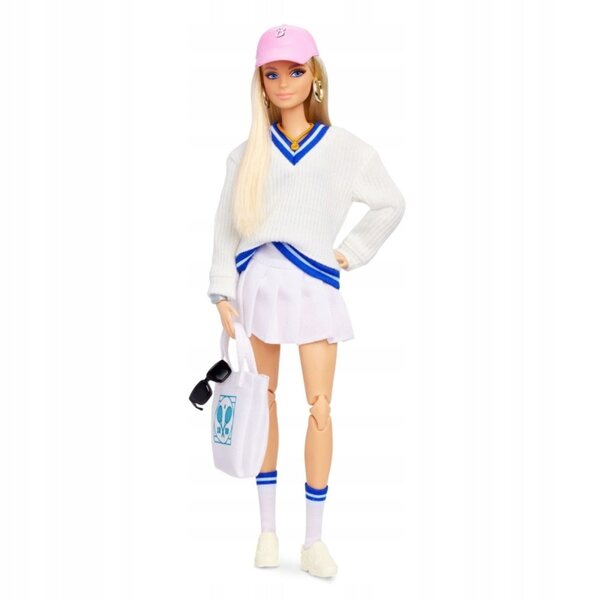 Barbie Tennisbekleidungsset mit Sportzubehör für Kinder ab 3 Jahren