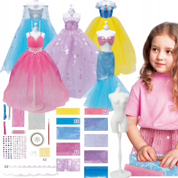 Kreativset zum Gestalten von Kleidung für ProNice-Puppen mit Modeaccessoires