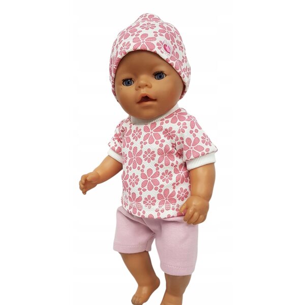 Completo estivo per bambola Born 42-45 cm, abbigliamento made in Poland
