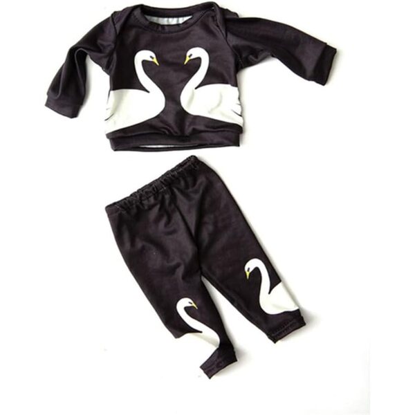 Set Abiti Neri per Bambole 18 Pollici - Top e Pantaloni Elasticizzati