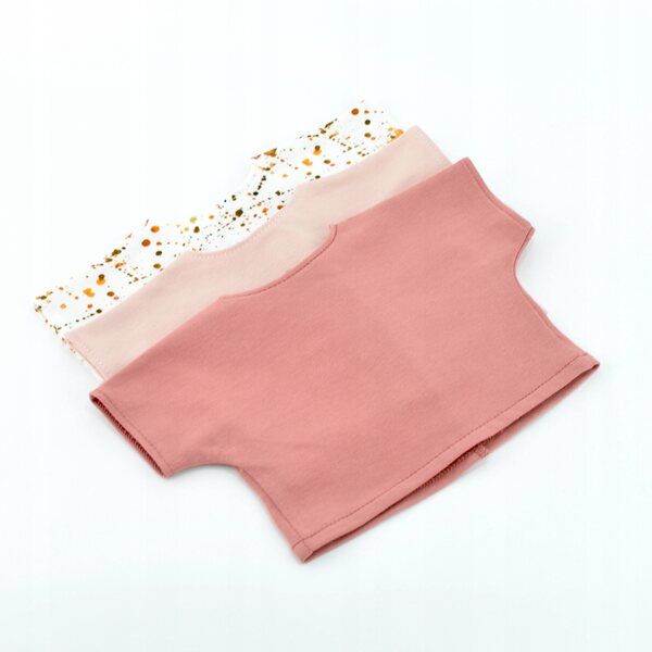 Bekleidungsset für Baby Born Puppen 42–43 cm, rosa T-Shirt und braune Leggings