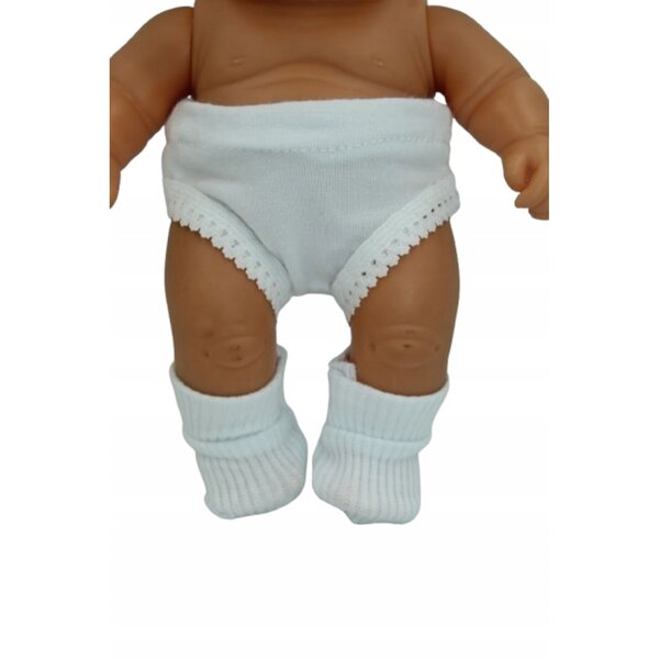 Completo abbigliamento per bambole 32-34 cm con mutandine e calzini