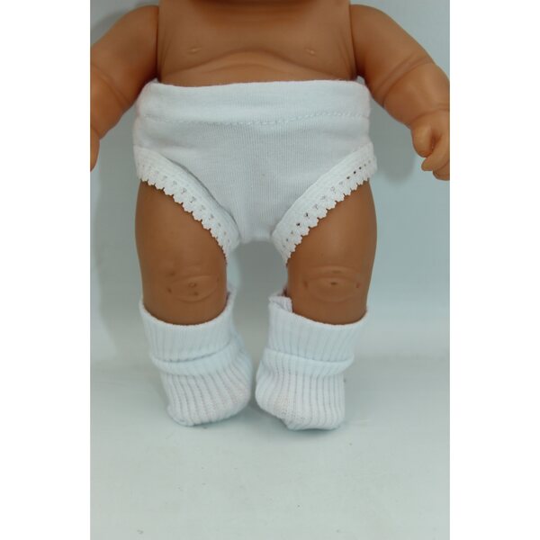 Completo abbigliamento per bambole 32-34 cm con mutandine e calzini