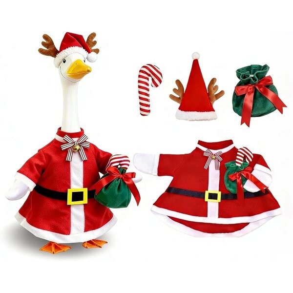 Costumi festivi per oca 17 cm per Natale, Inverno e San Patrizio - Set completo moda bambola