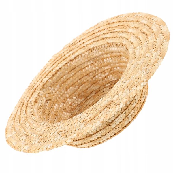 Mini cappello di paglia intrecciato per decorazioni e artigianato DIY