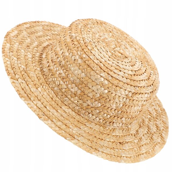 Mini cappello di paglia intrecciato per decorazioni e artigianato DIY