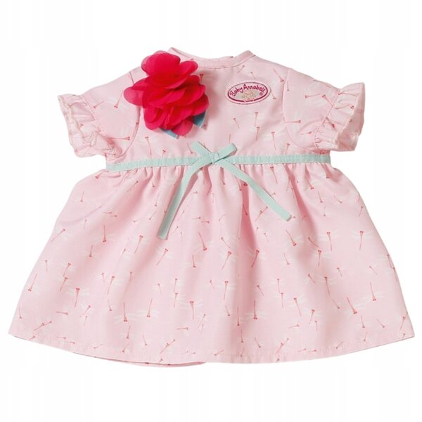 Abito Rosa Baby Annabell per Bambole 39-46 cm con Fiore Decorativo e Gancio