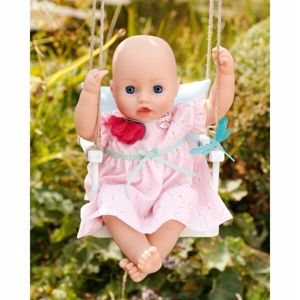 Abito Rosa Baby Annabell per Bambole 39-46 cm con Fiore Decorativo e Gancio
