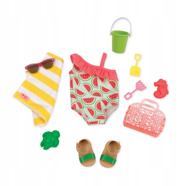 Costume da bagno per bambole Our Generation con accessori estivi