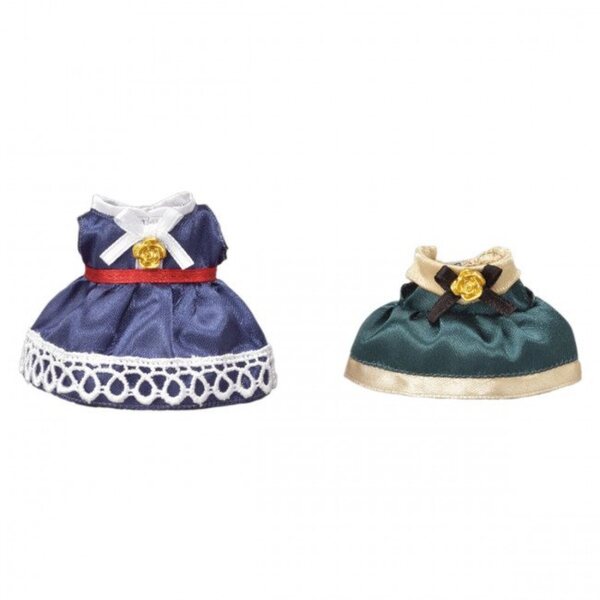 Sylvanian Families Set Eleganti Vestiti per Figure con 2 Abiti in Satin