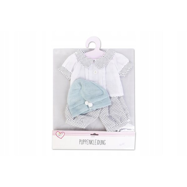 Bekleidungsset für 40-cm-Puppen mit Shorts, T-Shirt und Mütze