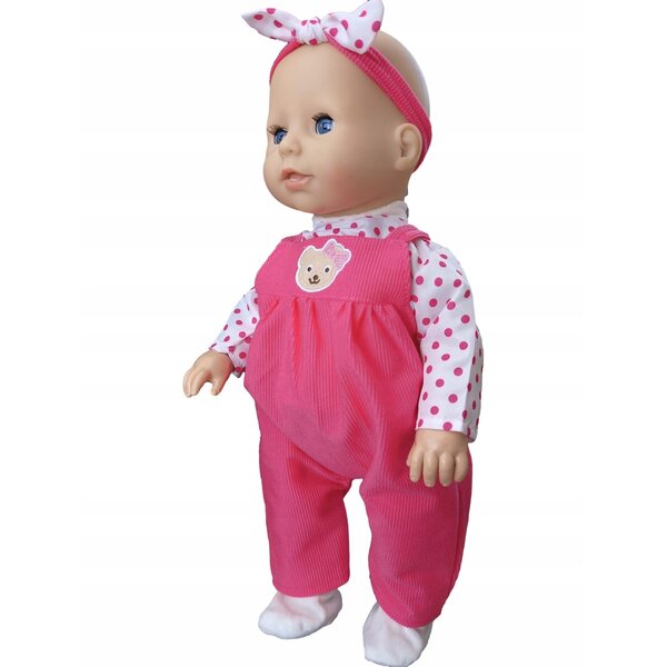 Completo Abbigliamento per Bambola 40 cm con Pagliaccetto, Opaska e Scarpetti