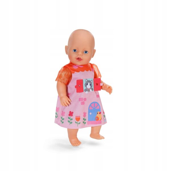 BABYborn Hausmuster-Kleid für 43 cm große Puppen, interaktives Kleid