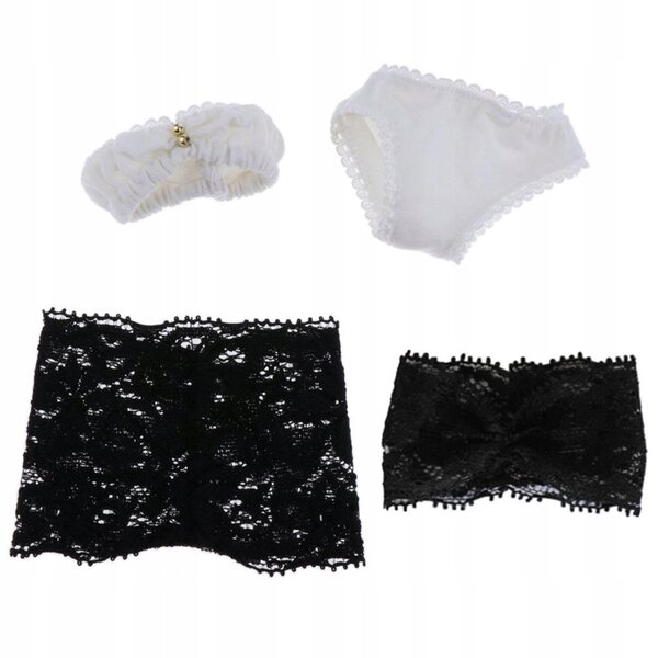 Set 2 Completi di Biancheria Intima in Pizzo per Bambole 1/4 BJD e Lolita