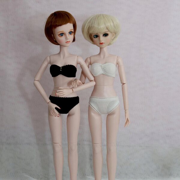 Set 2 Completi di Biancheria Intima in Pizzo per Bambole 1/4 BJD e Lolita