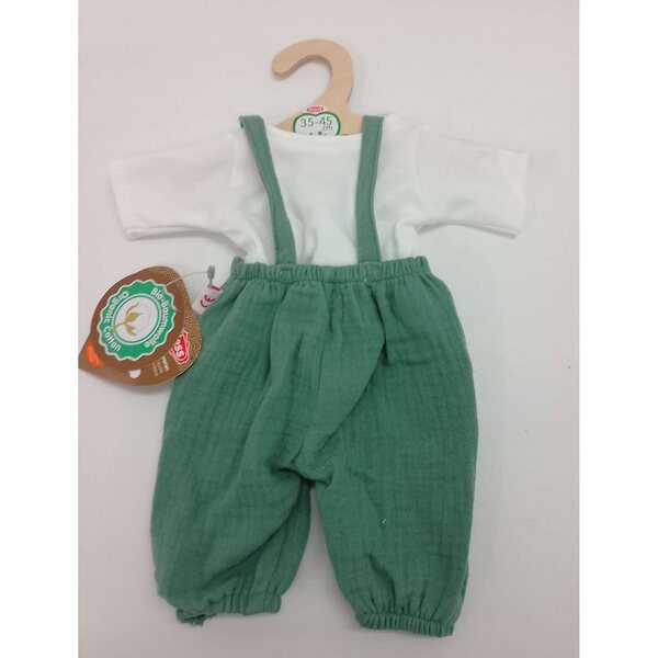 Heless 2416 - Set 2 pezzi abbigliamento per bambole in cotone organico 35-45 cm