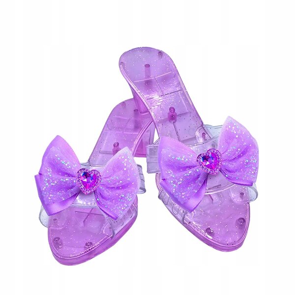 Scarpe da Principessa Slip On Viola con Zeppa per Bambine, Eleganti e Comode