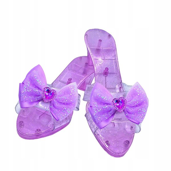Scarpe da Principessa Slip On Viola con Zeppa per Bambine, Eleganti e Comode