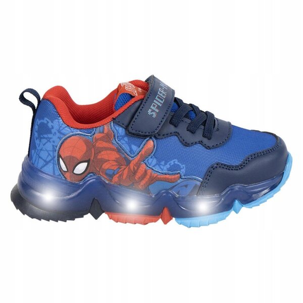 Kinder-Spider-Man-LED-Schuhe mit Blinklicht, Größe 32