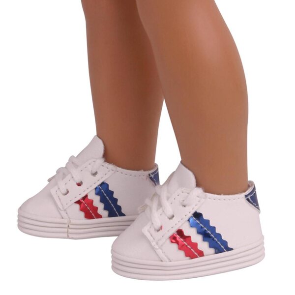 Geschnürte Sportschuhe für 14,5-Zoll-Puppe – exklusives Modedesign