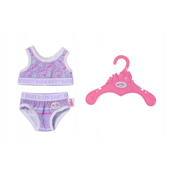 BABY Born Bielizna für Puppen 43 cm – Mehrfarbiges 3-teiliges Set