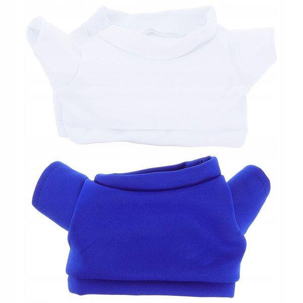 2 Stück weiche Kleidung für Teddybären und Puppen – bunte T-Shirts