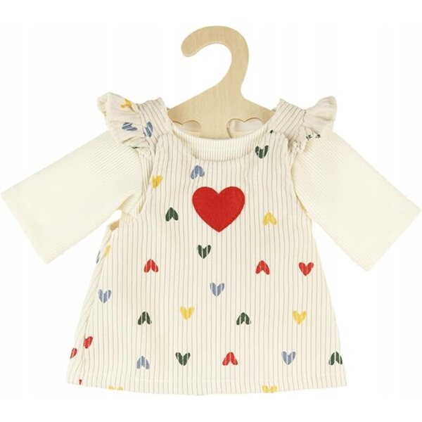 Abito bianco per bambole 28-35 cm - vestito Heless 1530 senza marca