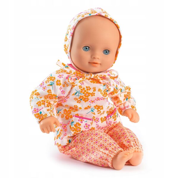 DJECO Komplette Kleidung für Pomea-Puppen, 3-teilig, aus Baumwolle, 30–34 cm
