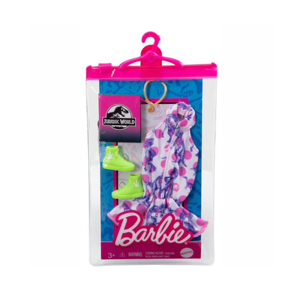 Set Vestiti Mattel Barbie Jurassic World per Bambini da 3+ Anni