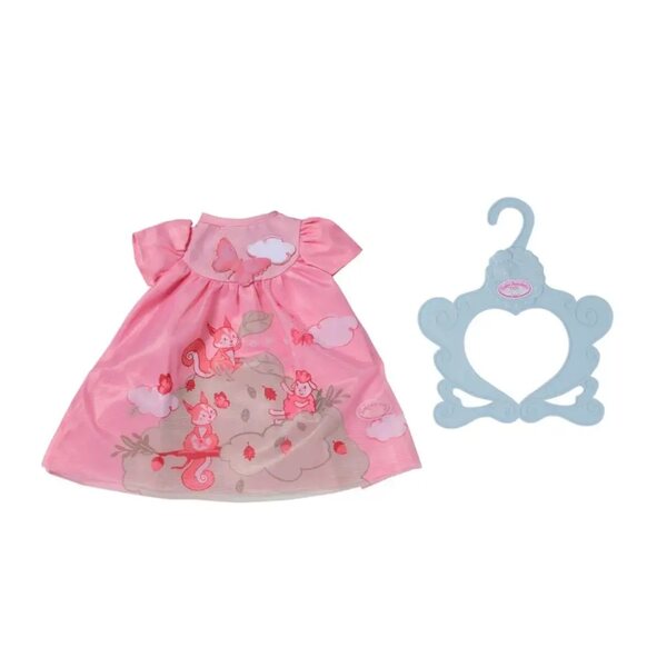 Baby Annabel Zapf Creation rosa Kleid für eine 43 cm große Puppe mit Kleiderbügel