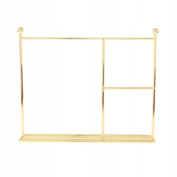 Goldene Wäscheleine aus Metall für 1/6 1/8 1/12 Puppen – 25 x 21 cm