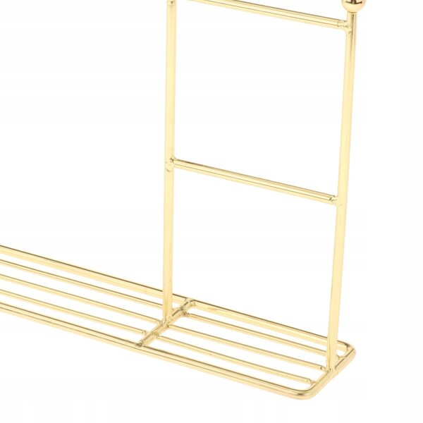 Goldene Wäscheleine aus Metall für 1/6 1/8 1/12 Puppen – 25 x 21 cm