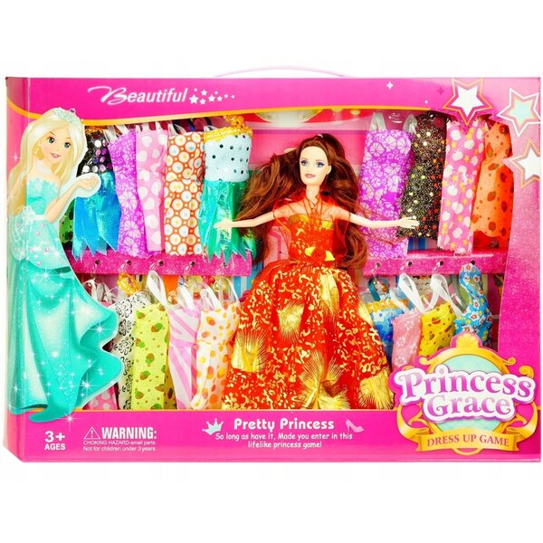 29 cm große Puppe mit 21 bunten Kleidungsstücken und beweglichen Armen – Gazelo Toys
