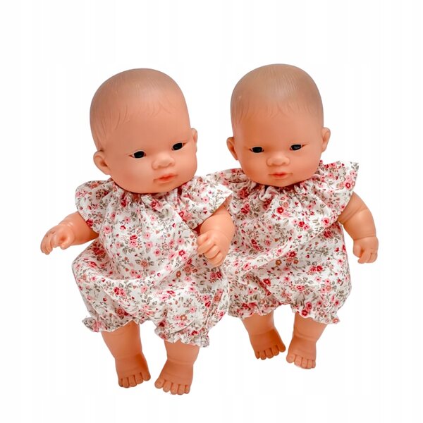 Kombinezon rosa Miniland Baby per bambole 21 cm in cotone di qualità