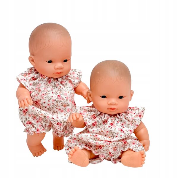 Kombinezon rosa Miniland Baby per bambole 21 cm in cotone di qualità