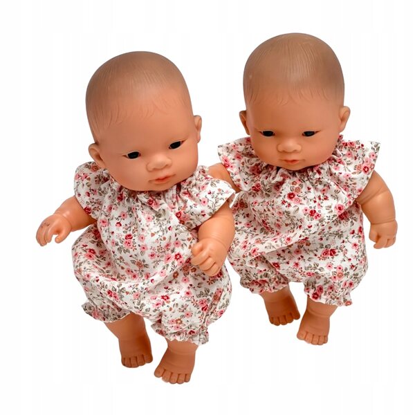 Kombinezon rosa Miniland Baby per bambole 21 cm in cotone di qualità