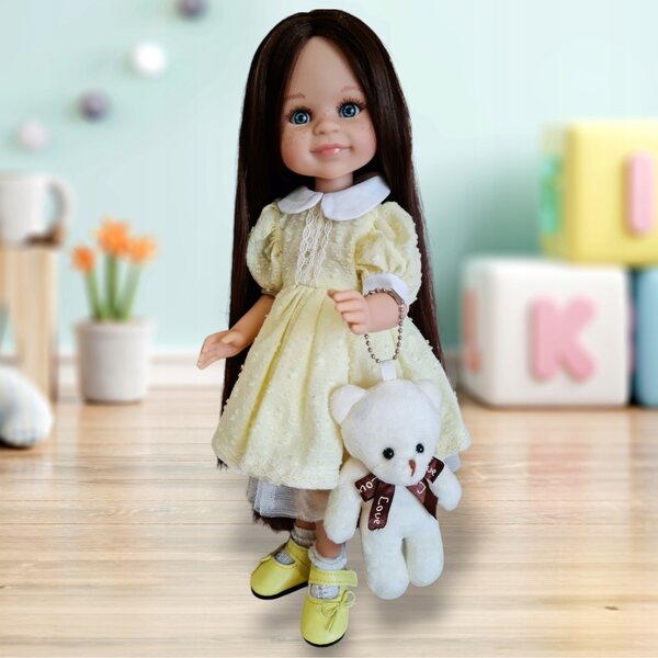 Kleiner Teddybär für Paola Reina Puppe 32 cm – weiches und bezauberndes Accessoire
