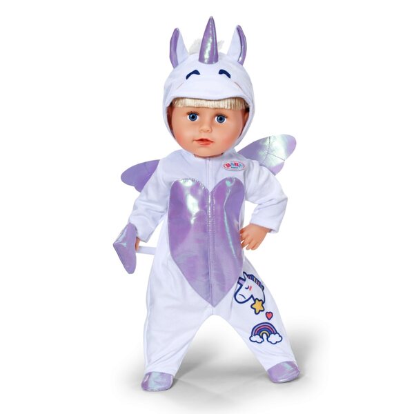 BABY Born Einhorn-Kostüm für 43 cm große Puppen – einzigartiges Stoffkleid