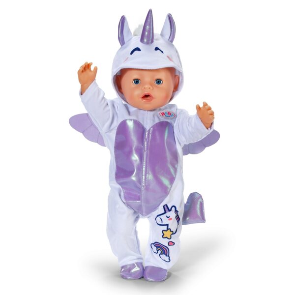 BABY Born Einhorn-Kostüm für 43 cm große Puppen – einzigartiges Stoffkleid
