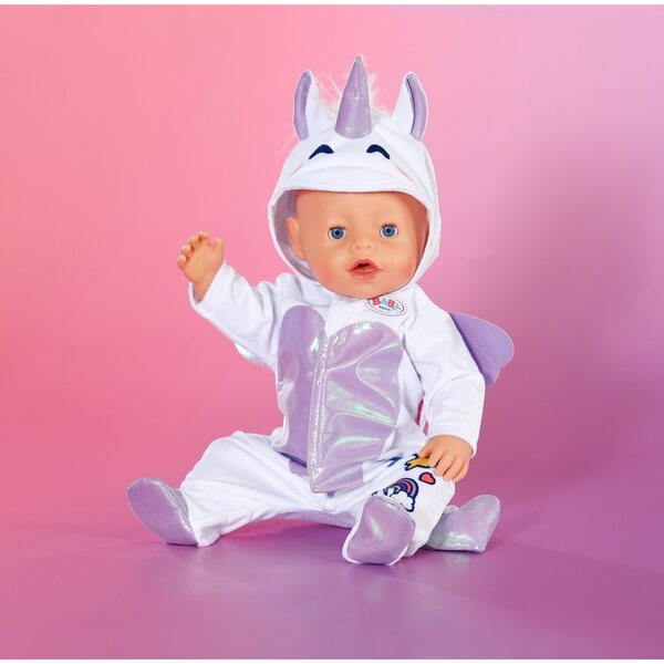 BABY Born Einhorn-Kostüm für 43 cm große Puppen – einzigartiges Stoffkleid
