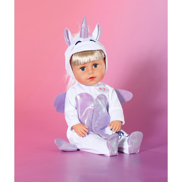 BABY Born Einhorn-Kostüm für 43 cm große Puppen – einzigartiges Stoffkleid