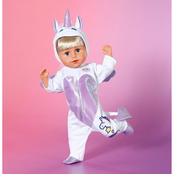 BABY Born Einhorn-Kostüm für 43 cm große Puppen – einzigartiges Stoffkleid