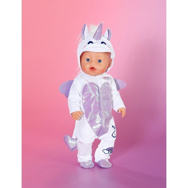 BABY Born Einhorn-Kostüm für 43 cm große Puppen – einzigartiges Stoffkleid
