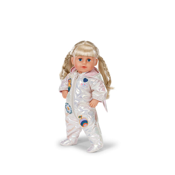 Kombinezon zimowy kremowy Baby Born per bambole 43 cm, caldo e stiloso