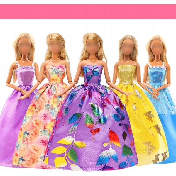 44-teiliges Set aus Kleidung und Accessoires für Puppen – komplett und farbenfroh für Mädchen