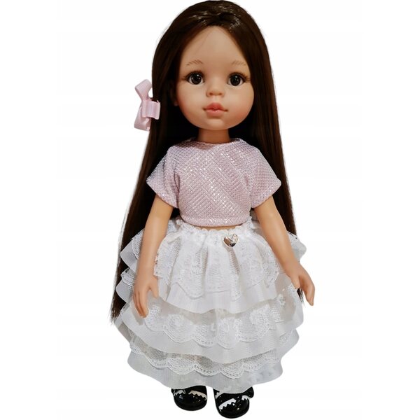 Completo elegante per bambola Paola Reina 32 cm - Maglietta e gonna di qualità