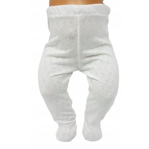 Rajtuzy bianchi per bambola 42-45 cm, abbigliamento per bambole Baby Born